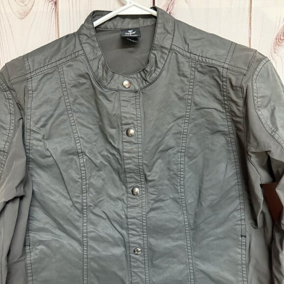 KÜHL Luna Moto Jacket Women’s Large Carbon Gray Soft Stretch EUC - Picture 3 of 14